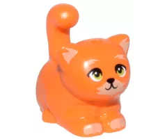 Cat, Friends, Large, Sitting with Tan Markings and Lime Eyes Pattern (Poundcake)