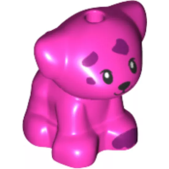 Dog, Friends, Puppy, Standing, Small with Magenta Paw and Spots Pattern
