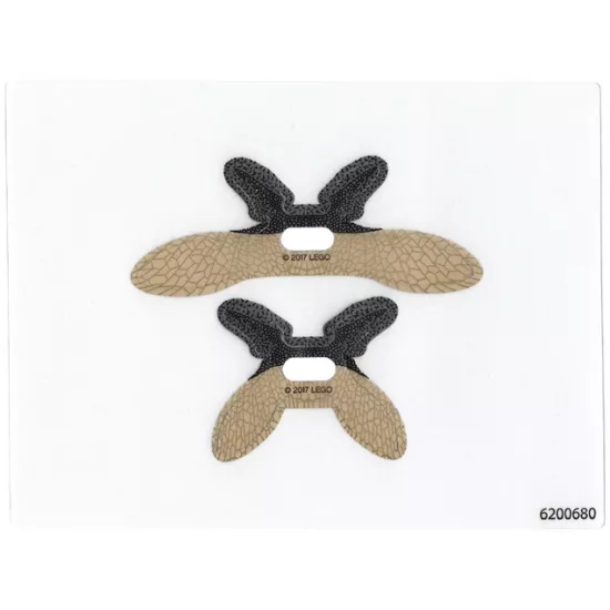 Plastic Wings with Parademon Webbed Pattern, Sheet of 2, Extended and Collapsed Wings
