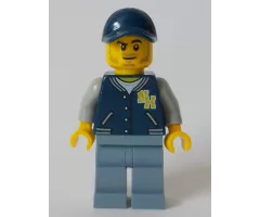 Cameraman - Dark Blue Jacket, Sand Blue Legs