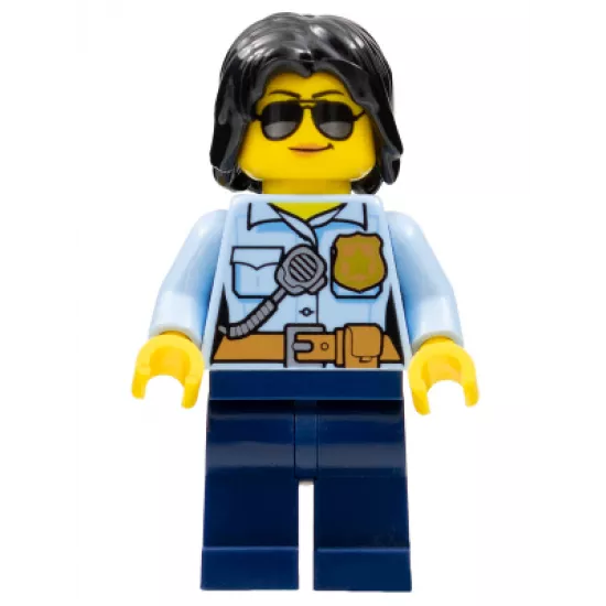 Police Officer, Female, Dark Blue Legs, Sunglasses