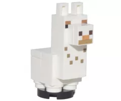 Minecraft Alpaca / Llama, Baby, White with Dark Tan Spots - Brick Built (Baby Llama)