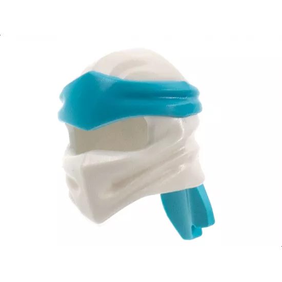 Minifigure, Headgear Ninjago Wrap Type 4 with Molded Medium Azure Headband Pattern