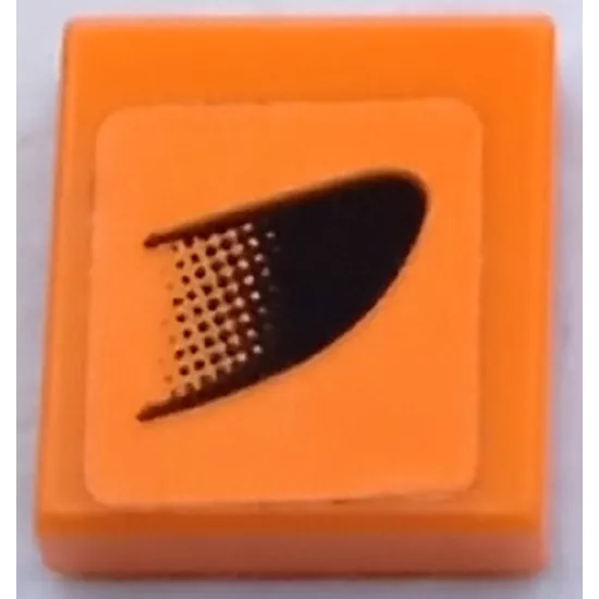 Tile 1 x 1 with Black Air Intake Pattern Model Left Side (Sticker) - Set 75880
