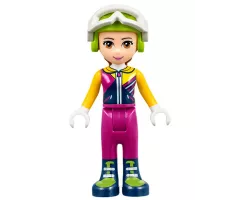 Friends Olivia, Magenta Trousers, Ski Jacket, Helmet, Goggles