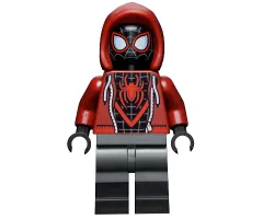 Spider-Man (Miles Morales) - Dark Red Hood, Black Lower Legs