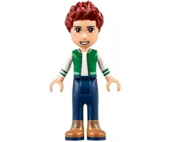 Friends Daniel, Brown Boots, Dark Blue Jeans, White and Green Top