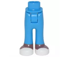 Mini Doll Hips and Trousers with Back Pockets with Reddish Brown Ankles and White Shoes Pattern - Thick Hinge