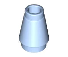 Cone 1 x 1 with Top Groove
