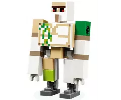 Iron Golem - Brick and Pin Arm Attachments, Dark Bluish Gray Feet (Hinge Plate with 9 Teeth)