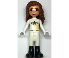 Friends Olivia, White Bee Suit and Black Boots