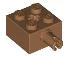 Brick, Modified 2 x 2 with Pin and Axle Hole