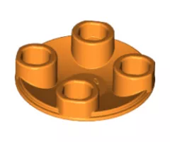 Plate, Round 2 x 2 with Rounded Bottom (Boat Stud)