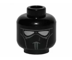 Minifigure, Head Alien with Face Mask with Silver Goggles Pattern (SW V-wing Pilot)