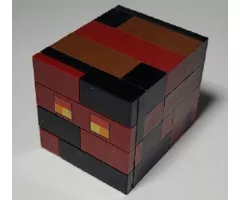 Minecraft Magma Cube, Large - Brick Built