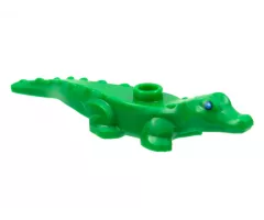 Alligator / Crocodile Baby Hatchling with Blue Eyes Pattern