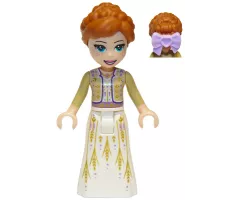 Anna - White Dress, Tan Shrug, Bow