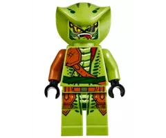 Lasha - Rebooted, Serpentine Snake Scout, Lime with Dark Orange Armor Coverings