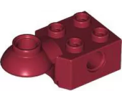 Technic, Brick Modified 2 x 2 with Pin Hole, Rotation Joint Ball Half (Horizontal Top)