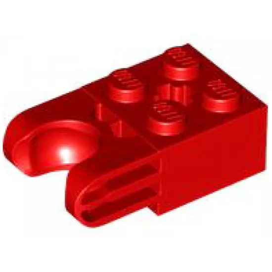 Technic, Brick Modified 2 x 2 with Ball Socket and Axle Hole - Straight Forks with Round Ends and Closed Sides
