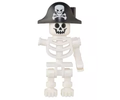 Skeleton - Pirate Bicorne with Large Skull, One Bent Arm