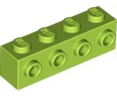 Brick, Modified 1 x 4 with 4 Studs on 1 Side