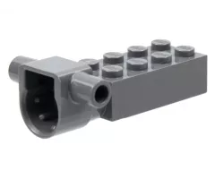 Brick, Modified 2 x 4 with Rip Cord Track and Pin Socket (Ninjago Spinjitzu Top)