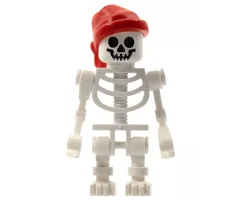 Skeleton, Fantasy Era Torso with Standard Skull, Mechanical Arms, Red Bandana