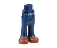 Mini Doll, Legs with Hips and Trousers with Back Pockets with Reddish Brown Shoes Pattern