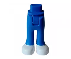 Mini Doll Hips and Trousers with Back Pockets with Molded White Shoes Pattern - Thick Hinge