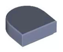Tile, Round 1 x 1 Half Circle Extended (Stadium)