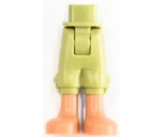 Mini Doll Hips and Trousers Cropped with Medium Nougat Legs Pattern - Thick Hinge