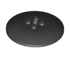 Dish 6 x 6 Inverted (Radar) - Solid Studs