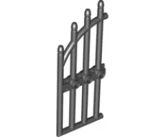 Door 1 x 4 x 9 Arched Gate with Bars and Three Studs