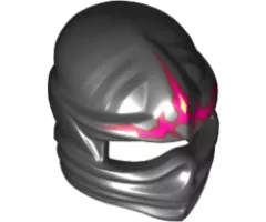 Minifigure, Headgear Ninjago Wrap with Red Energy Pattern