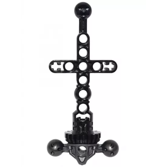 Large Figure Part Torso Skeletal with Gear Hips / Waist / Bottom with Pearl Dark Gray Connector with 3 Ball Joint (24190 / 24189)