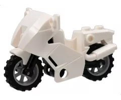 Riding Cycle Motorcycle City with Black Chassis (Long Fairing Mounts) and Light Bluish Gray Wheels