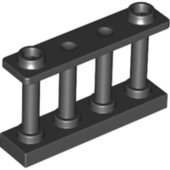 Fence 1 x 4 x 2 Spindled with 2 Studs