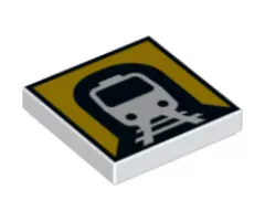 Tile 2 x 2 with Train in Tunnel Pattern