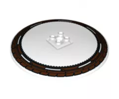 Dish 10 x 10 Inverted (Radar) - Hollow Studs with Wheel / Tire Pattern