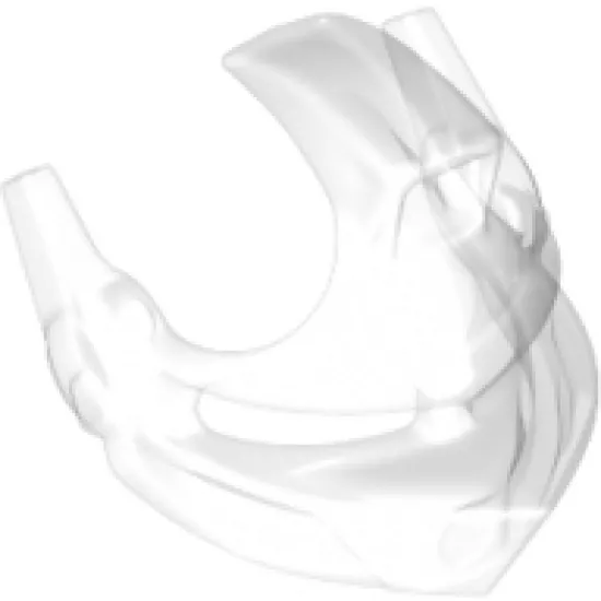 Minifigure, Headgear Accessory Visor Pointed with Eye Slits and Spikes