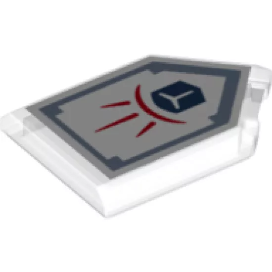 Tile, Modified 2 x 3 Pentagonal with Nexo Power Shield Pattern - Force Field
