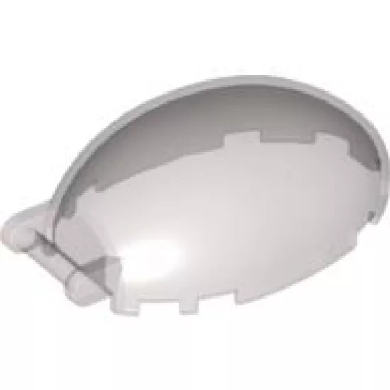Windscreen 6 x 4 x 2 1/3 Bubble Canopy with Bar Handle