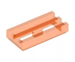 Tile, Modified 1 x 2 Grille with Bottom Groove / Lip