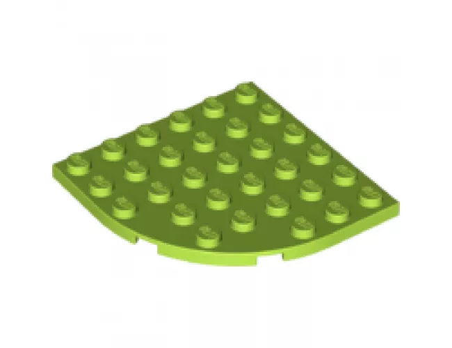 Plate, Round Corner 6 x 6