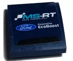 Slope, Curved 2 x 2 with 'MS-RT', Ford Logo and 'Powered by EcoBoost' Pattern (Sticker) - Set 75885