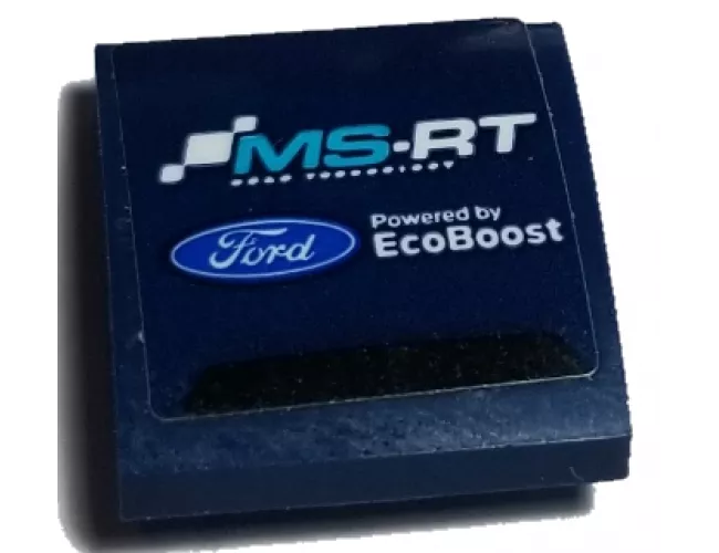 Slope, Curved 2 x 2 with 'MS-RT', Ford Logo and 'Powered by EcoBoost' Pattern (Sticker) - Set 75885