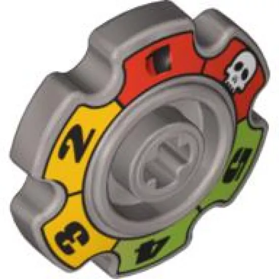 Wheel Technic Tread Sprocket Small with Glatorian Game Pattern
