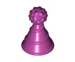 Minifigure, Headgear Accessory Hat with Pin Attachment, Party Hat