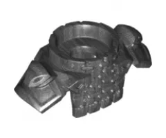 Minifigure, Body Wear Armor Breastplate with Round Collar, Chain Mail, Shoulder Pads with Snake Heads and 1 Stud on Back